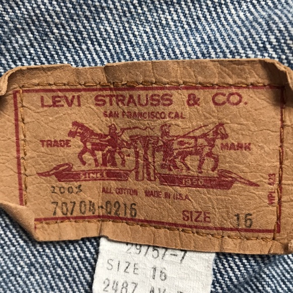 Levi’s vintage Levi's 70704-0216 denim trucker jacket - Picture 15 of 16